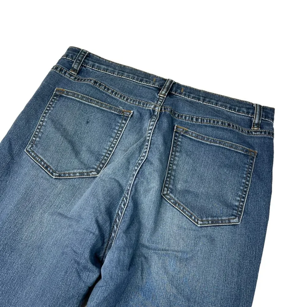 Free People High-Rise Ankle Skinny Jean Denim Stretch Medium Wash Womens 31